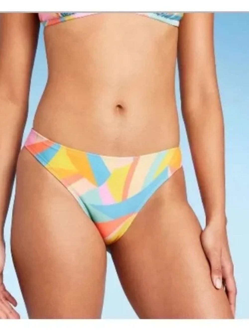 wild fable Pastel Multicolor Abstract Bikini Bottom